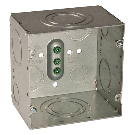 4 11 16 electrical box masonary3|4 11/16 in. Square Deep Welded Box With 1/2 in. and 3/4 in.